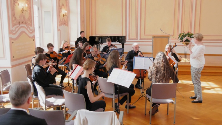 Peter-Wust-Preisverleihung 2018: Musikschulorchester mit Schülerinnen und Schülern des Peter-Wust-Gymnasiums Wittlich